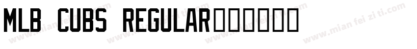 MLB Cubs Regular字体转换
